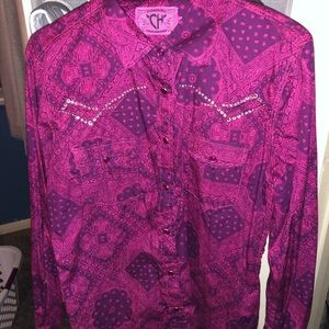 Button down pattern shirt